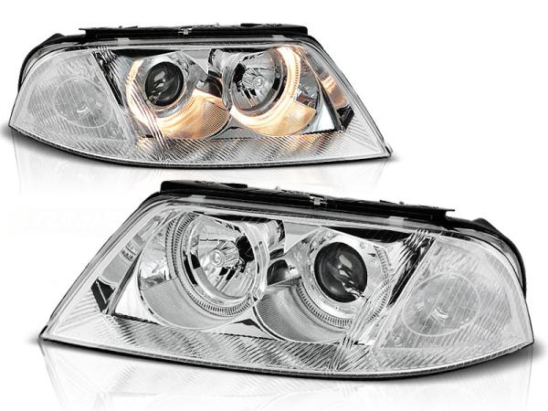 Design Angel Eyes Scheinwerfer für VW Passat 3BG 00-05 chrom